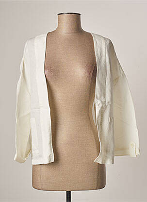 Veste casual coupe droite blanc C'EST BEAU LA VIE femme