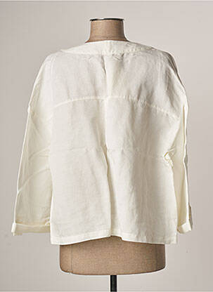 Veste casual coupe droite blanc C'EST BEAU LA VIE femme