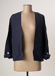 Veste casual coupe droite bleu C'EST BEAU LA VIE femme