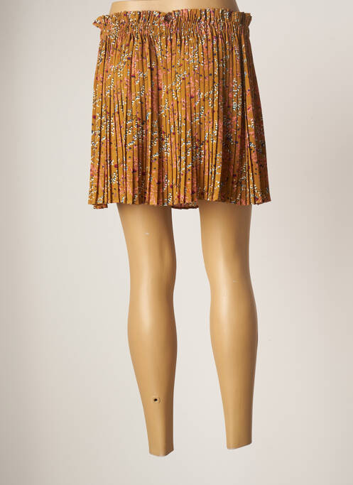 Jupe courte marron JUBYLEE pour femme