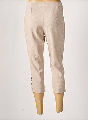 Pantacourt taille haute taille haute beige GUY DUBOUIS femme
