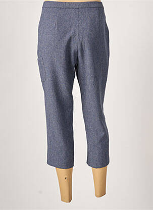 Pantacourt taille haute taille haute bleu GUY DUBOUIS femme