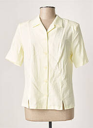 Chemisier manches courtes manches courtes jaune GUY DUBOUIS femme