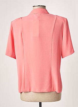 Chemisier tissage crêpe manches courtes rose GUY DUBOUIS femme