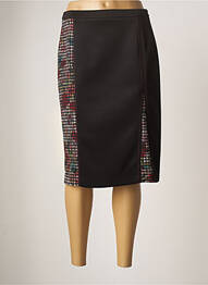 Jupe mi-longue taille normale noir GUY DUBOUIS femme