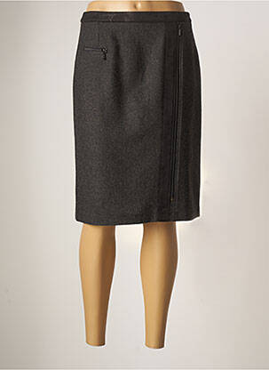 Jupe mi-longue taille normale gris GUY DUBOUIS femme
