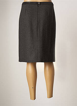 Jupe mi-longue taille normale gris GUY DUBOUIS femme