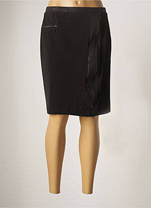 Jupe mi-longue taille normale noir GUY DUBOUIS femme