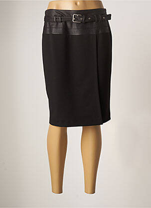 Jupe mi-longue taille normale noir GUY DUBOUIS femme