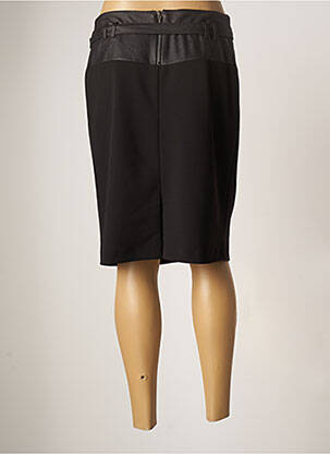 Jupe mi-longue taille normale noir GUY DUBOUIS femme