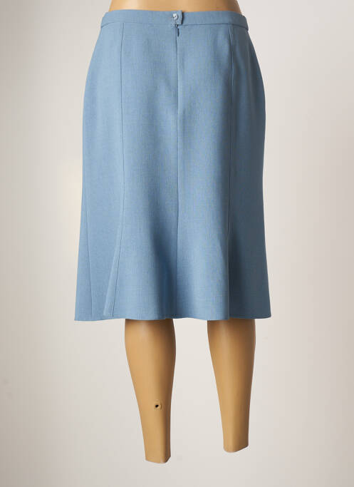 Jupe mi-longue bleu GUY DUBOUIS pour femme