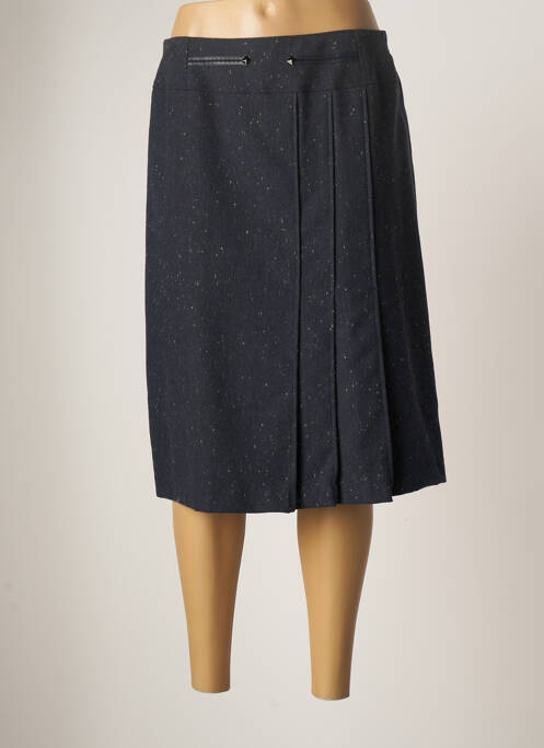 Jupe mi-longue bleu GUY DUBOUIS pour femme