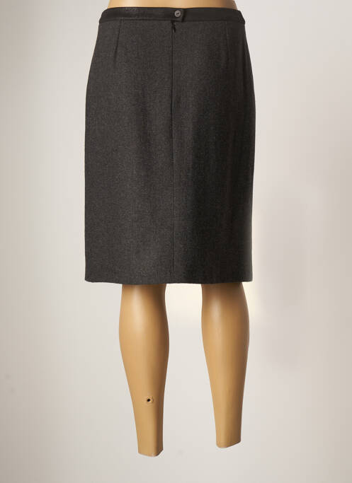 Jupe mi-longue gris GUY DUBOUIS pour femme