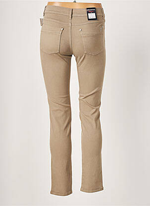 Pantalon slim stretch taille normale beige ANNA MONTANA femme