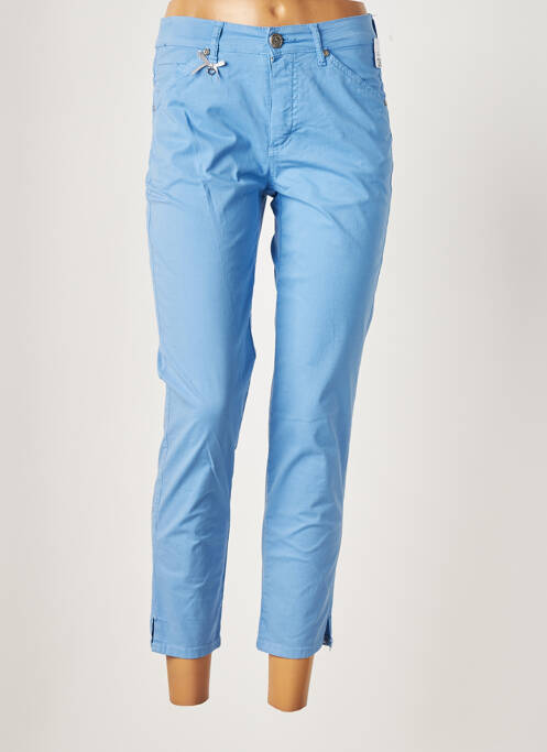Pantalon 7/8 bleu ANNA MONTANA pour femme