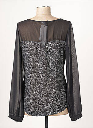 Blouse imprimé fantaisie manches longues noir GUY DUBOUIS femme