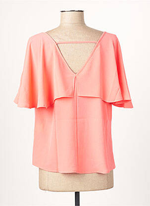 Blouse col rond manches courtes rose GUY DUBOUIS femme