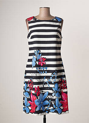 Robe mi-longue sans manche sans manche noir GUY DUBOUIS femme