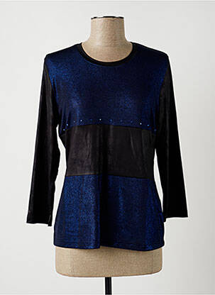 Top stretch manches 3/4 noir GUY DUBOUIS femme