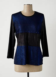 Top stretch manches 3/4 noir GUY DUBOUIS femme
