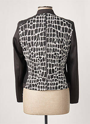 Veste casual col rond noir GUY DUBOUIS femme