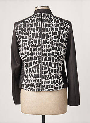 Veste casual col rond noir GUY DUBOUIS femme