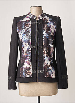 Veste casual epaulette noir GUY DUBOUIS femme