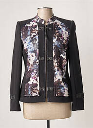 Veste casual epaulette noir GUY DUBOUIS femme