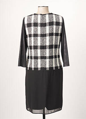 Robe mi-longue manches 3/4 manches 3/4 noir MERI & ESCA femme