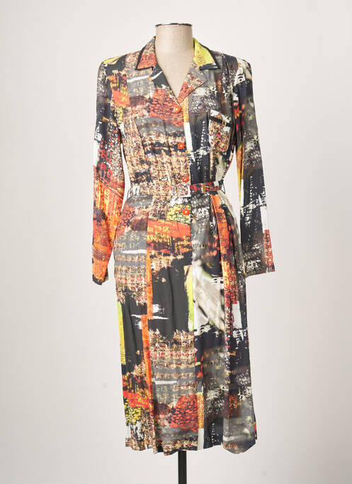 Robe mi-longue noir GUY DUBOUIS pour femme