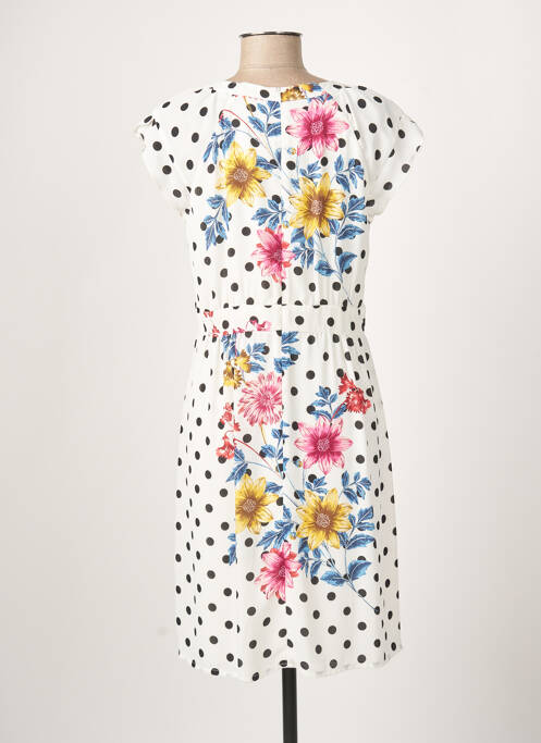 Robe mi-longue blanc GUY DUBOUIS pour femme