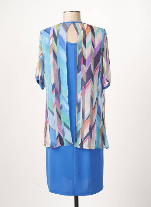Robe mi-longue bleu GUY DUBOUIS femme