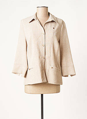 Veste casual poches beige GUY DUBOUIS femme