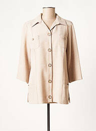 Veste casual poches beige GUY DUBOUIS femme