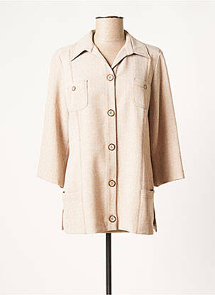 Veste casual poches beige GUY DUBOUIS femme