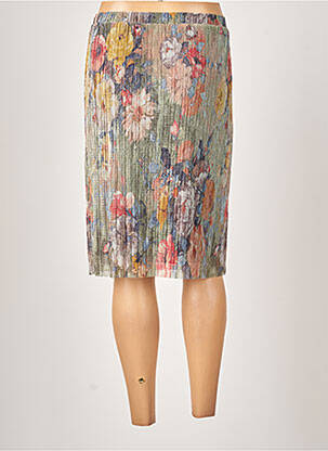 Jupe mi-longue taille normale vert GUY DUBOUIS femme