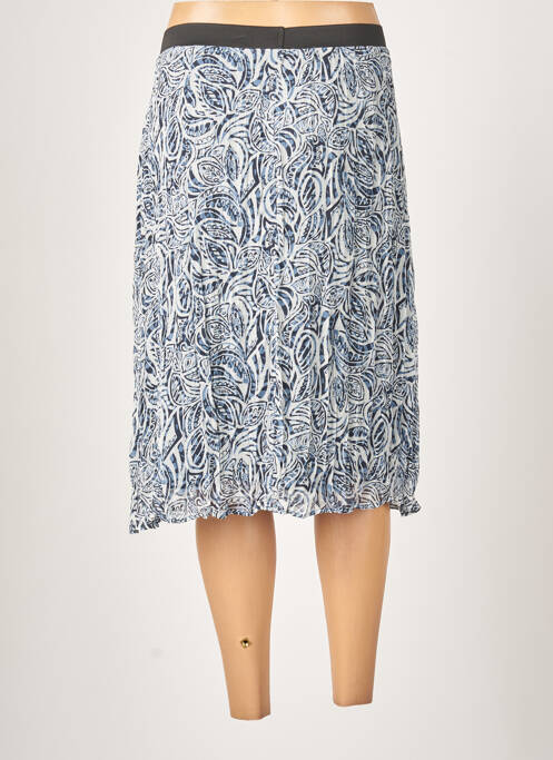 Jupe mi-longue bleu GUY DUBOUIS pour femme