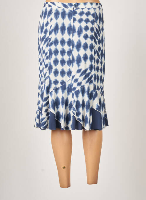 Jupe mi-longue bleu GUY DUBOUIS pour femme