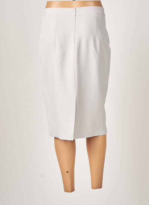 Jupe mi-longue gris GUY DUBOUIS pour femme