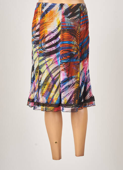 Jupe mi-longue noir GUY DUBOUIS pour femme