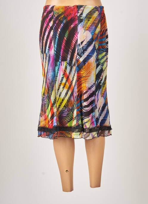 Jupe mi-longue noir GUY DUBOUIS pour femme