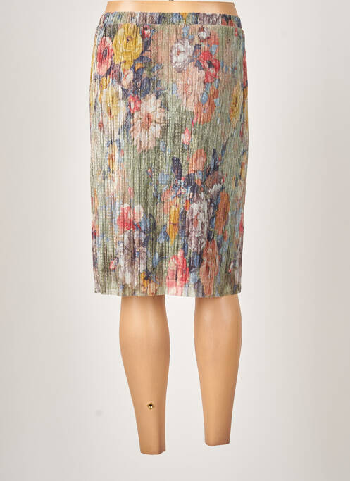 Jupe mi-longue vert GUY DUBOUIS pour femme