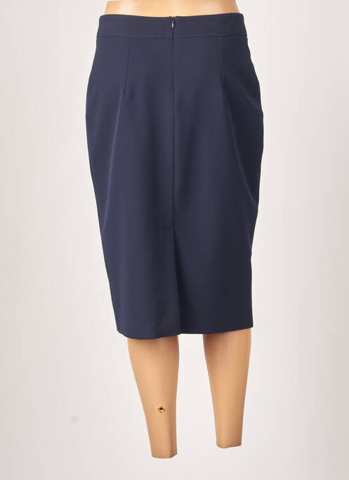 Jupe mi-longue bleu GUY DUBOUIS pour femme