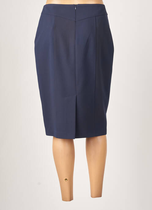 Jupe mi-longue bleu GUY DUBOUIS pour femme