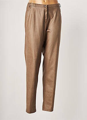 Pantalon droit stretch taille normale marron MERI & ESCA femme