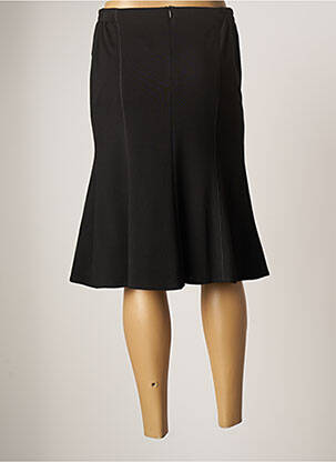 Jupe mi-longue stretch noir GUY DUBOUIS femme