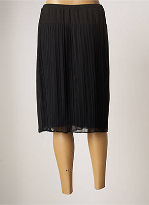 Jupe mi-longue coupe droite noir GUY DUBOUIS femme