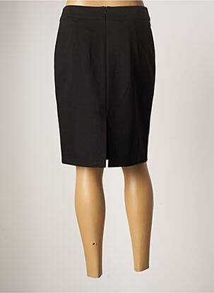 Jupe mi-longue stretch noir GUY DUBOUIS femme