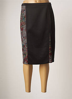 Jupe mi-longue taille normale noir GUY DUBOUIS femme