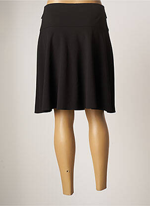 Jupe mi-longue coupe évasée noir GUY DUBOUIS femme